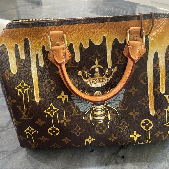 Louis Vuitton Speedy 30 Custom by New Vintage Handbags Las Vegas Queen Bee - Picture 2 of 16